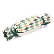 Crackers de Navidad para rellenar 13x6,5x5,5 cm - Blanco - Verde x1|raw }}