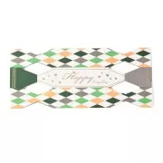 Crackers de Navidad para rellenar 13x6,5x5,5 cm - Blanco - Verde x1
