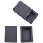 Joyero de papel kraft 9x6x4 cm - Negro x1|raw }}