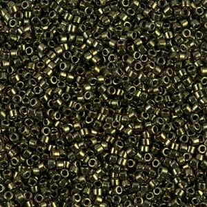 Miyuki Delica 11/0 DB0011 - Verde oliva metalizado x8 g