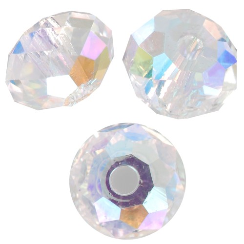 PureCrystal 5040 Cuentas redondas aplanadas de 4 mm - Crystal Shimmer 2X x20