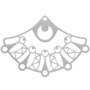 Colgante abanico de araña 26x37 mm - Acero inoxidable 304 x1|raw }}