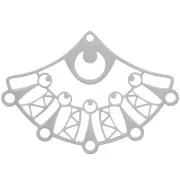 Colgante abanico de araña 26x37 mm - Acero inoxidable 304 x1