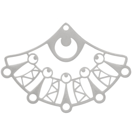 Colgante abanico de araña 26x37 mm - Acero inoxidable 304 x1