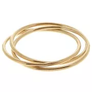Anillo 3 anillos entrelazados - Talla 48 - Gold Filled x1