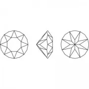 Cabujón PureCrystal 1088 6 mm - Cristal Granate Ignite x1