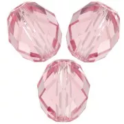 Olives Briolettes PureCrystal 5044 perles olives 5x4 mm - Light rose x1