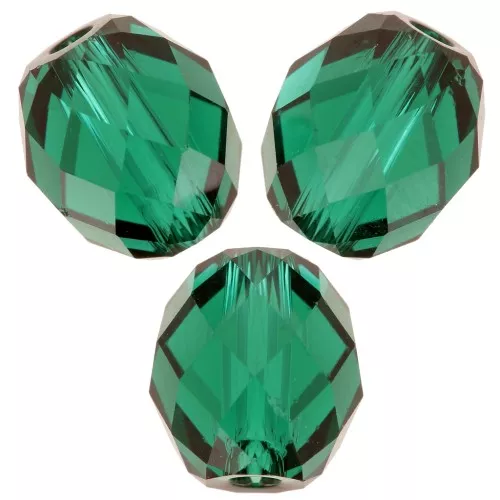 Olive Briolette PureCrystal 5044 perle olive 7x6 mm - Emerald x1