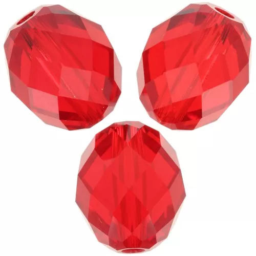 Olive Briolette PureCrystal 5044 perle olive 7x6 mm - Light siam x1