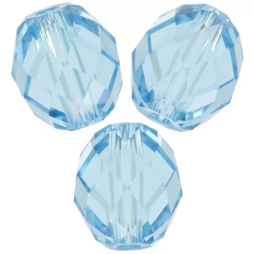 Olive Briolette PureCrystal 5044 perle olive 7x6 mm - Aquamarine x1