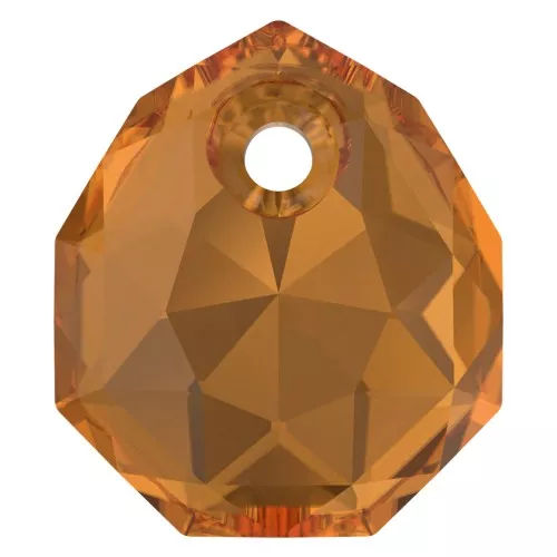 PureCrystal 6436 Colgante Majestic 16 mm - Ámbar claro x1