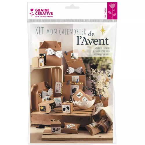 Calendario de Adviento DIY - 24 cubos para decorar x1