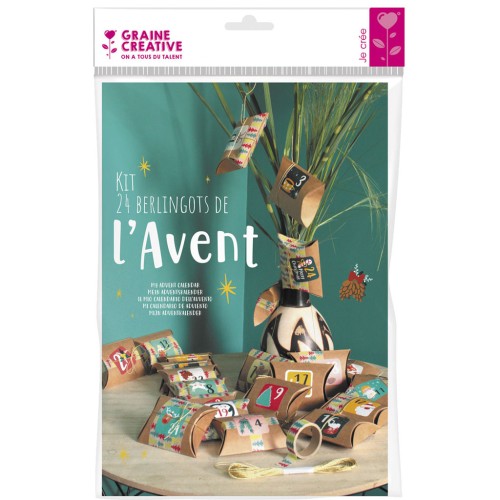 Calendario de Adviento DIY - 24 Berlingots para decorar x1