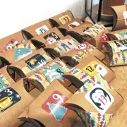 Calendario de Adviento DIY - 24 Berlingots para decorar x1