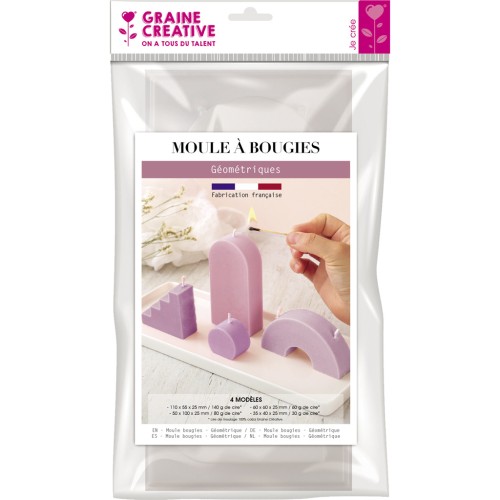 Molde para velas - 4 formas - Creative Seed - Geometric x1