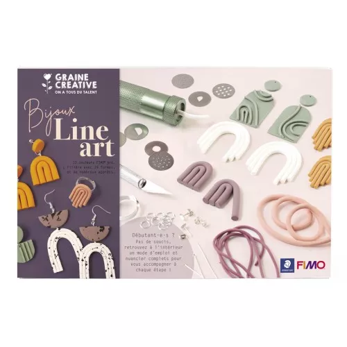 Kit de modelado Fimo - Joyas Line Art