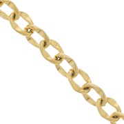 Cadena de fantasía de 7.4mm - Acero inoxidable 304L Dorado x98cm