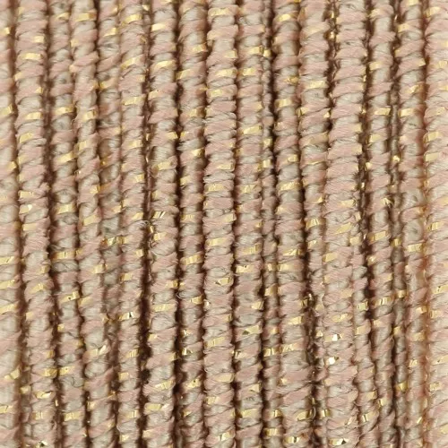 Bobina de hilo italiano Bliss Elastico 1 mm - Arena - Dorado x30m