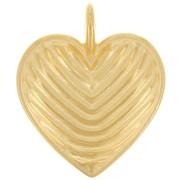 Colgante Corazón 24x20 mm - Chapado en oro x1|raw }}