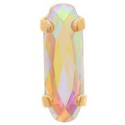 Cristal engaste Aurora A4161 Long Classical Oval 15x5 mm - Dorado - Crystal AB x1|raw }}