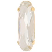 Cristal engaste Aurora A4161 Long Classical Oval 21x7 mm - Dorado - Crystal x1|raw }}