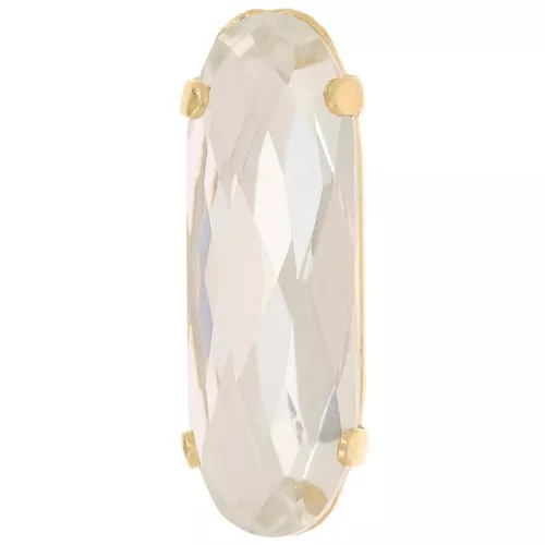 Cristal engaste Aurora A4161 Long Classical Oval 21x7 mm - Dorado - Crystal x1