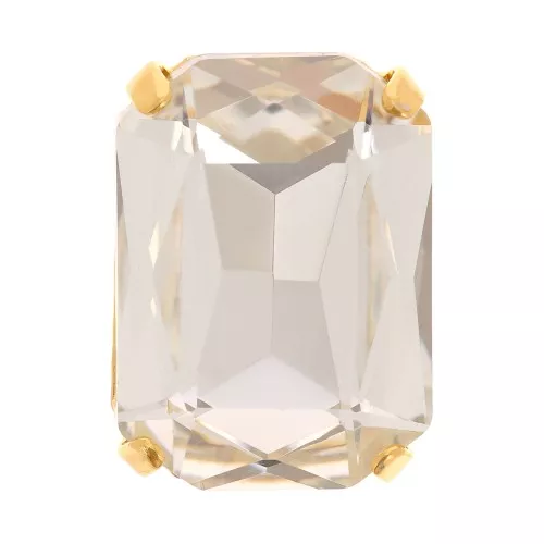 Cristal engaste Aurora A4627 Octagon 14x10 mm - Dorado - Crystal x1