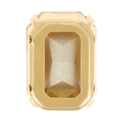Cristal engaste Aurora A4627 Octagon 14x10 mm - Dorado - Crystal x1