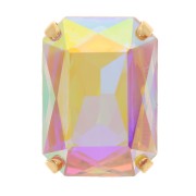 Cristal engaste Aurora A4627 Octagon 14x10 mm - Dorado - Crystal AB x1|raw }}