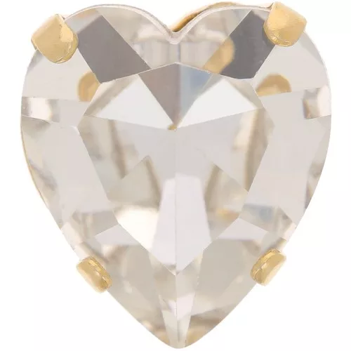 Cristal engaste Aurora A4831 Antique Heart 15.5x14 mm - Dorado - Crystal x1