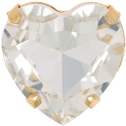 Cristal engaste Aurora A4827 Heart 27 mm - Dorado - Crystal x1