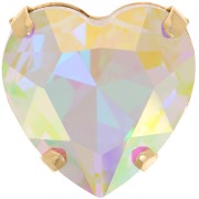 Cristal engaste Aurora A4827 Heart 27 mm - Dorado - Crystal AB x1|raw }}