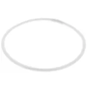 Pulsera Budista Semirredondo - Tibetano 68 mm - Blanco Nacarado x1