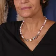 Cuenta redonda de strass 7x6 mm - Plata - Veraman x1