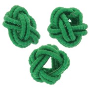 Cuentas efecto nudo en hilo de nylon 7x5 mm - Verde oscuro x6|raw }}