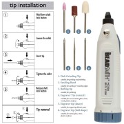 Herramienta rotativa sin cable con 6 brocas para grabar, amolar y lijar x1