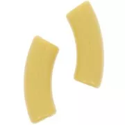 Perlas tubo curvadas 35x11 mm en acrílico opaco - Ocre x6