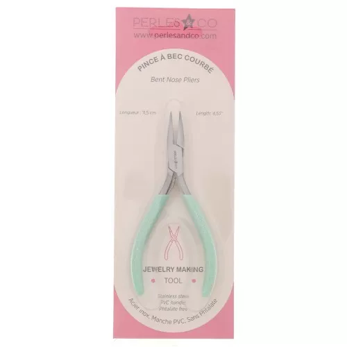 Alicates con pico acodado 11,5 cm by Perles&Co - Brillo menta x1