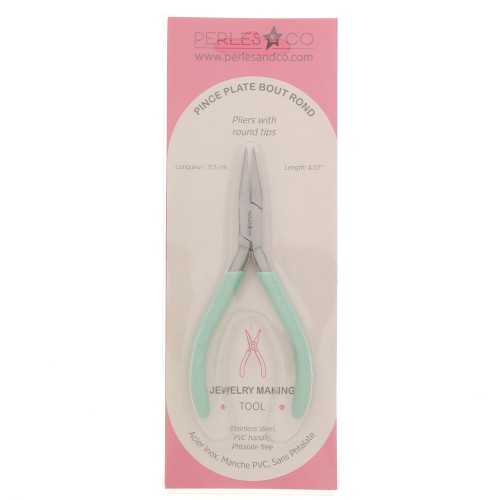 Alicate punta redonda 11,5 cm de Perles&Co - Purpurina menta x1