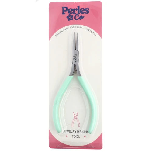 Alicate punta plana con muelle 13 cm By Perles&Co - Menta x1