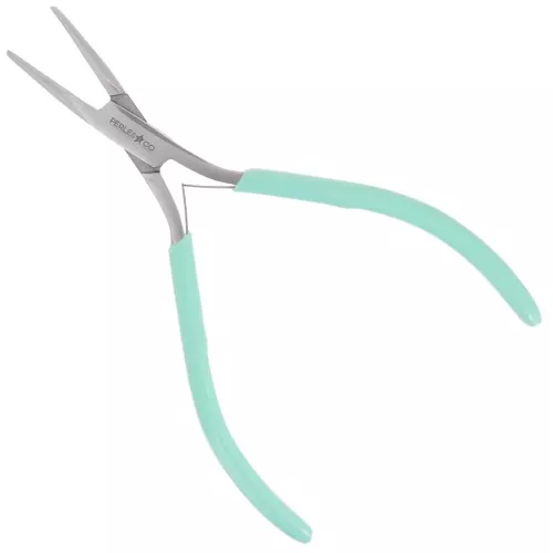 Alicates de punta plana con punta larga y fina y muelle 13 cm By Perles&Co - Menta