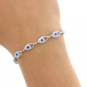 Cadena de ojo de la suerte resina epoxi 5,6 mm - Acero inoxidable 304 x50cm