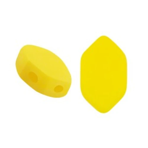 Cuentas de cristal Paros® de Puca® 7x4 mm Jonquil Opal Mat x10g