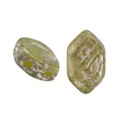 Cuentas de cristal Paros® de Puca® 7x4 mm Jonquil Opal New Picasso x10g
