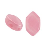 Cuentas de cristal Paros® de Puca® 7x4 mm Light Rose Opal x10g|raw }}