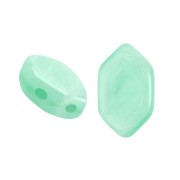 Cuentas de cristal Paros® de Puca® 7x4 mm Green Aqua Opal x10g|raw }}