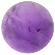 Cabujón de piedra preciosa redondo de 14 mm - Amatista x1