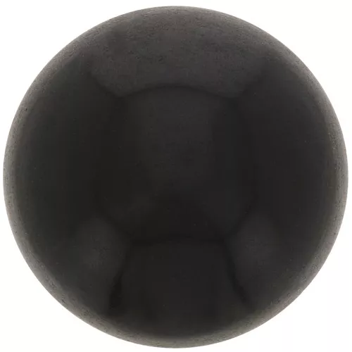 Cabujón de piedra preciosa redondo de 14 mm - Ónix negro x1