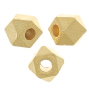 Cuenta Cubo Facetado 4x5 mm - Plata de Ley 925 ORO x1|raw }}