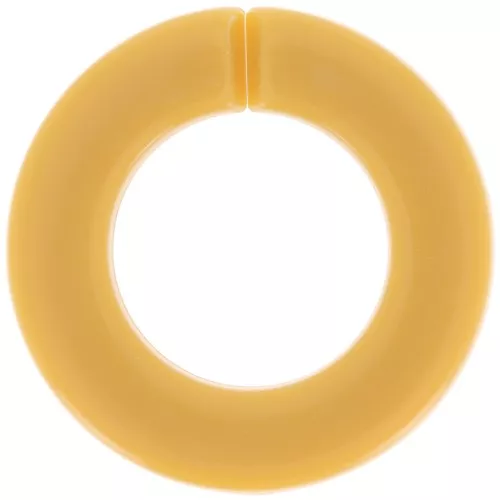 Eslabón Acrílico Redondo Plano 31,5 mm - Mostaza x1